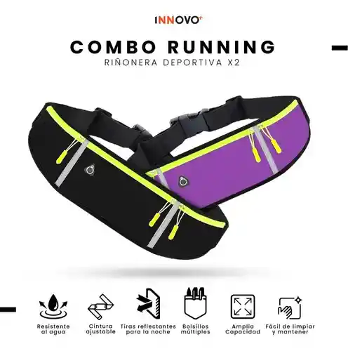 Riñonera X2 Running Impermeable Porta Celular Llaves Para Deporte Fit