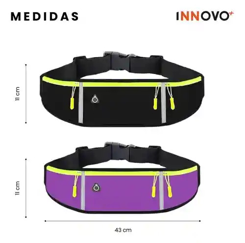 Riñonera X2 Running Impermeable Porta Celular Llaves Para Deporte Fit