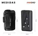 Bolso Manos Libres Antirrobo Con Clave Hombre Color Negro Con Power Bank 10.000