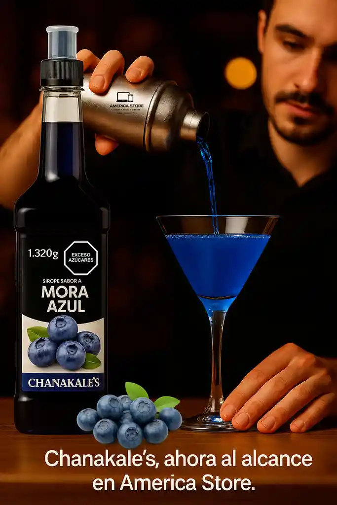 Sirope Jarabe Para Cocteleria Mix Mora Azul 1320g