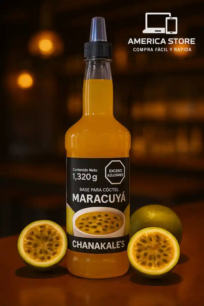 Sirope Jarabe Para Cocteleria Mix Maracuya 1320g