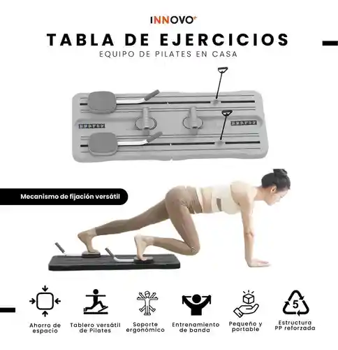 Tabla De Pilates Plegable Para Hacer Ejercicio En Casa Multifuncional Portátil Entrenamiento Completo