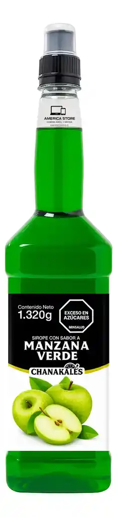 Sirope Jarabe Para Cocteleria Mix Manzana Verde 1320g