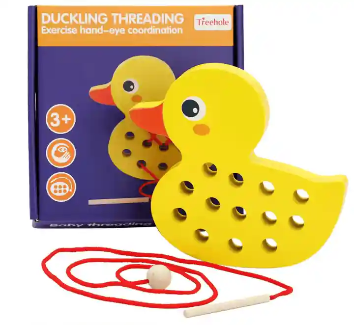 Juego De Enhebrado De Patito