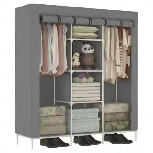Closet Ropero Armario 3 Puertas Estante Organizador De Ropa