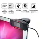 Cámara Web 720p Full Hd Real Micrófono Usb Para Pc Y Laptop