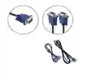 Cable Vga De 1.5 Metros Con Doble Filtro Para Monitor