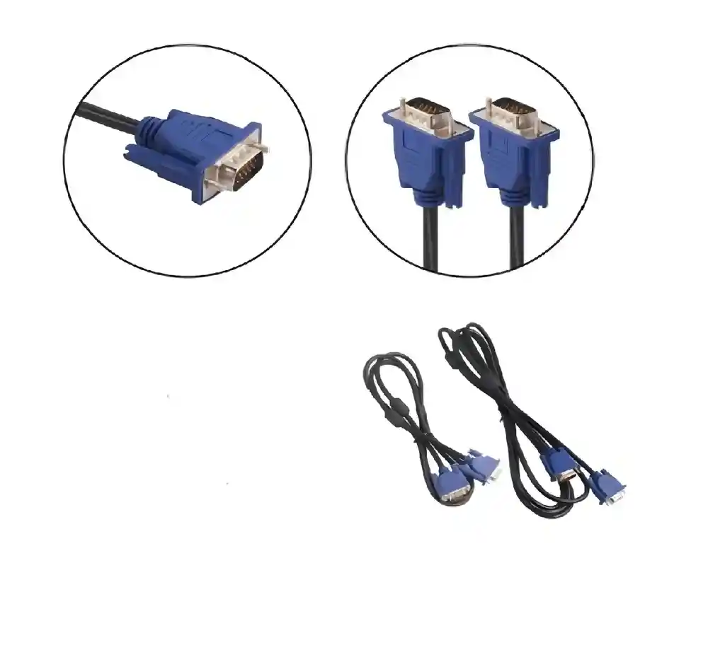 Cable Vga De 1.5 Metros Con Doble Filtro Para Monitor
