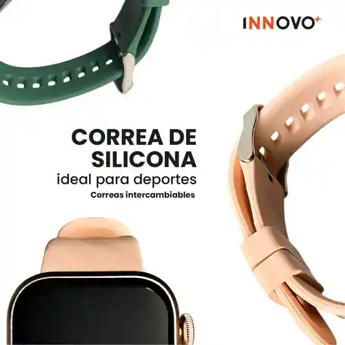 Smartwatch G-tide Amoled Elegante Resistente Al Agua 100 Modos Deportivos Contesta Llamadas Rosado