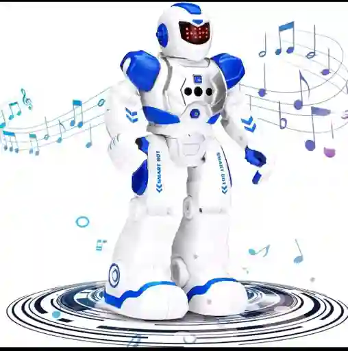 Robot Inteligente Con Sensor De Movimiento Azul