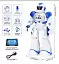 Robot Inteligente Con Sensor De Movimiento Azul