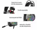 Diadema Gamer Aaa M10 Con Micrófono Luces Multicolor 7.1 Sonido