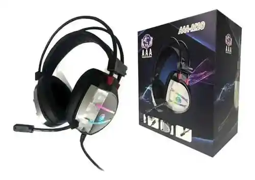 Diadema Gamer Aaa M10 Con Micrófono Luces Multicolor 7.1 Sonido