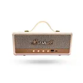 Parlante Bluetooth Sonido Potente Usb Mp3 Fm Marshall Clasic Beige Replica