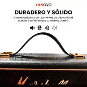 Parlante Bluetooth Sonido Potente Usb Mp3 Fm Marshall Clasic Negro Replica