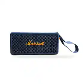 Parlante Bluetooth Sonido Potente Usb Mp3 Fm Marshall 3 Azul Replica 1.1