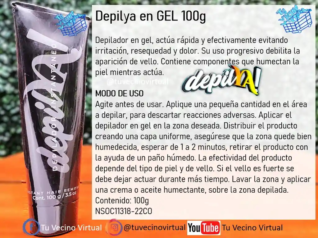 2 Depilador En Gel Mujer Y 1 Depilya Hombre Piel De Oro