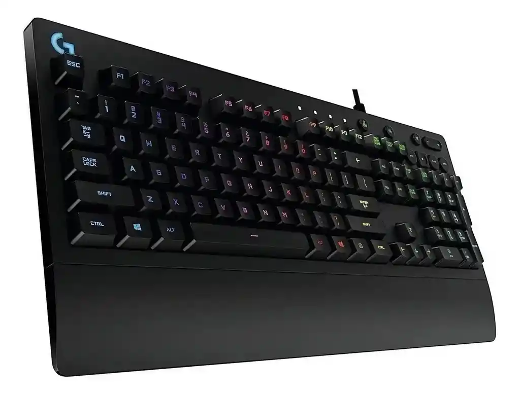 Teclado Gamer Logitech G Serie Inglés Internacional Color Negro Con Luz Rgb