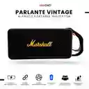 Parlante Bluetooth Sonido Potente Usb Mp3 Fm Marshall 3 Black Replica 1.1