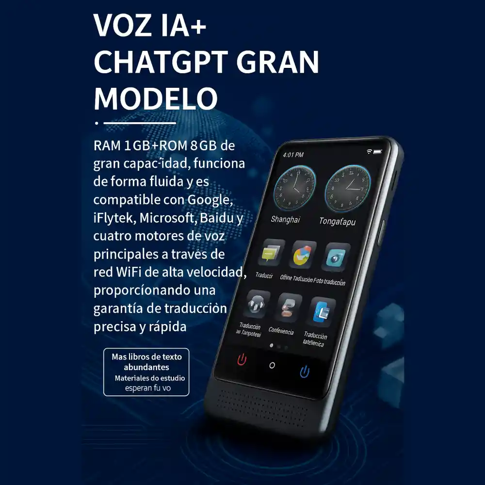 Traductor Inteligente Ia Con Voz 138 Idiomas Tiempo Real M12