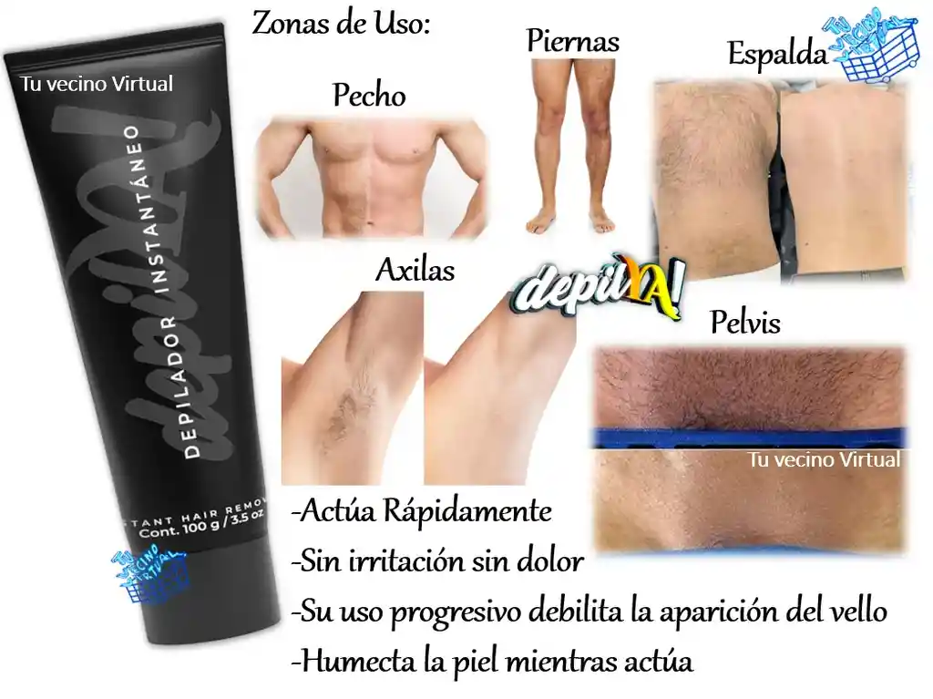 2 Depilador Instantaneo Hombre Y 1 Depilador Instantaneo Mujer