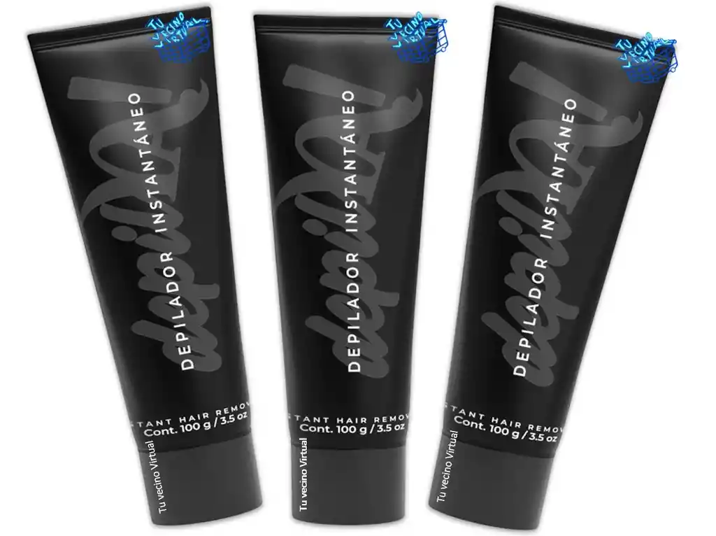 3 Depilador Instantaneo Hombre Piel De Oro