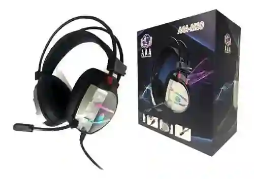 Diadema Gamer Aaa M10 Con Micrófono Luces Multicolor 7.1 Sonido