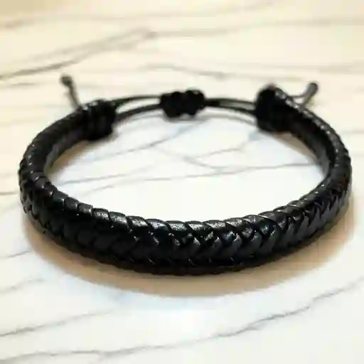 Pulsera Para Hombre En Cuero Trenzado A Domicilio