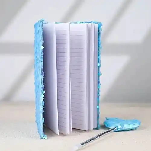 Linda Agenda Lentejuelas Bolígrafo Kawaii Para Niños Multicolor