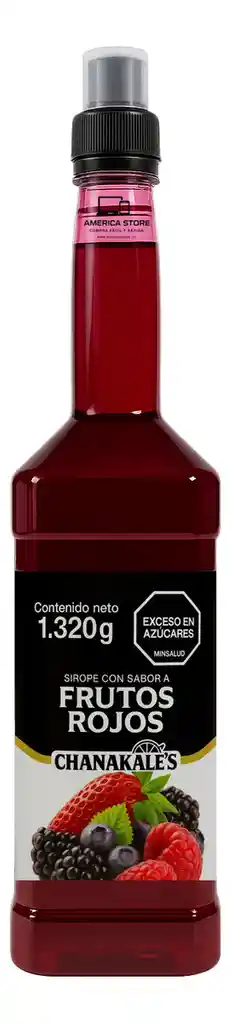 Sirope Jarabe Para Cocteleria Mix Frutos Rojos 1320g