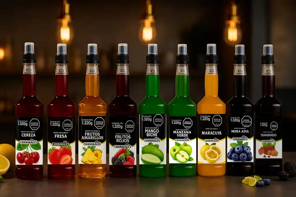 Sirope Jarabe Para Cocteleria Mix Frutos Amarillos 1320g