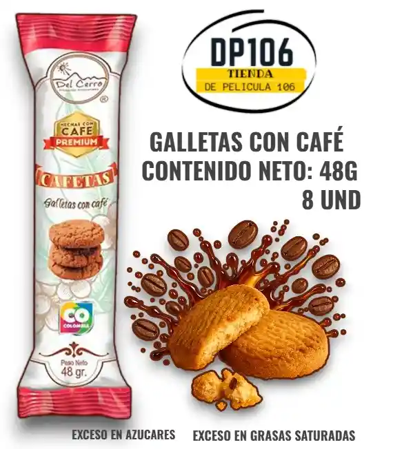 Galletas Con Cafe (48g) Cafetas Del Cerro