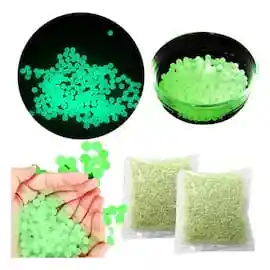 Bolitas De Gel Fluorescentes X5.000 Unidades 7-8mm Brillan En La Oscuridad Municion De Recarga Y Decoración