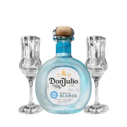 Tequila Don Julio Blanco 700ml + Copas