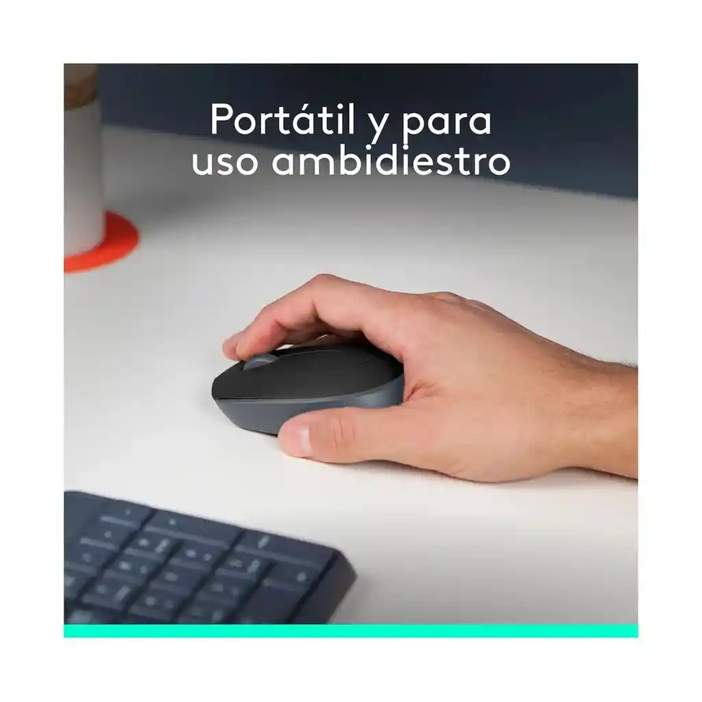 Mouse Inalámbrico Logitech M170, Negro