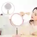 Espejo De Maquillaje Tocador Desmontable Moderno Rosado Oro Rosa