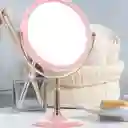 Espejo De Maquillaje Tocador Desmontable Moderno Rosado Oro Rosa