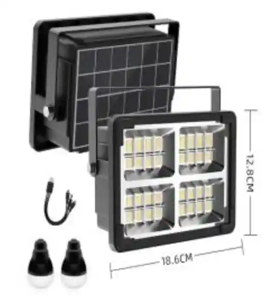 Reflector Recargable Luz Solar Usb Exteriores
