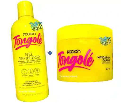 Gel Definidor Y Mascarilla Capilar Tongole Rizos