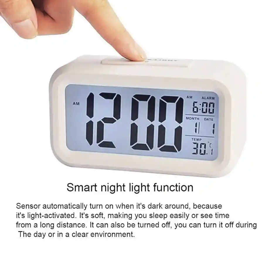 Reloj Despertador Pantalla Led Con Calendario