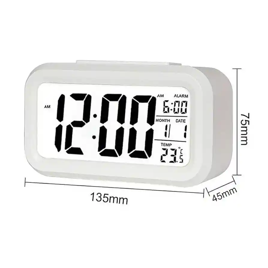 Reloj Despertador Pantalla Led Con Calendario
