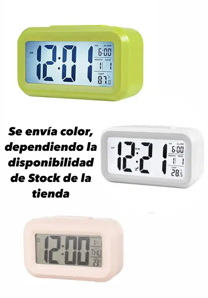 Reloj Despertador Pantalla Led Con Calendario