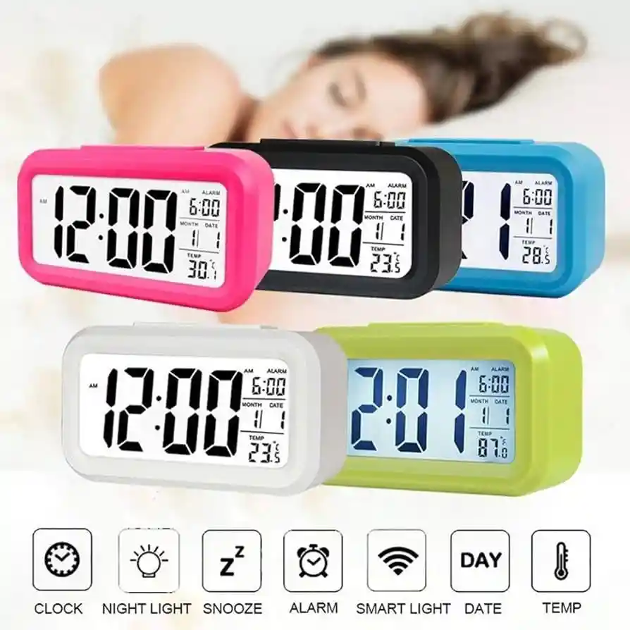 Reloj Despertador Pantalla Led Con Calendario