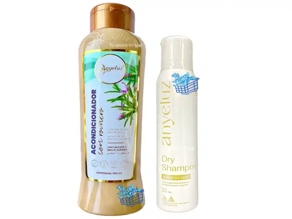 Acondicionador De Romero Y Shampoo Seco Anyeluz
