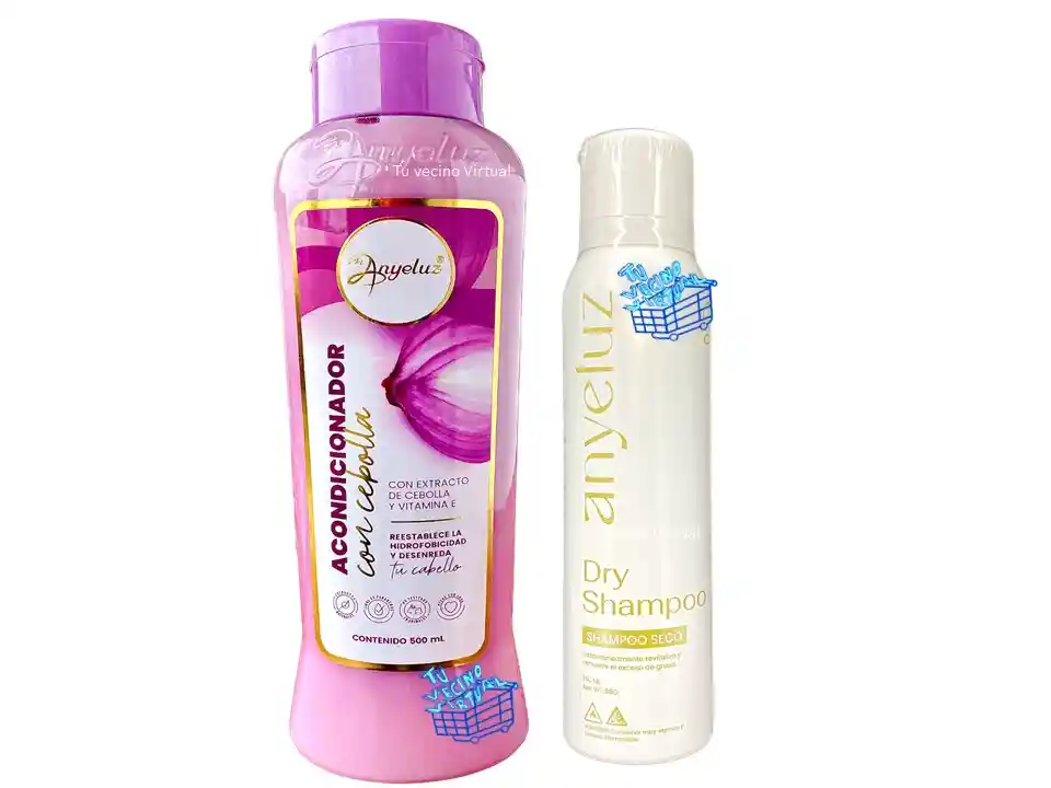 Acondicionador Con Cebolla Y Shampoo Seco Anyeluz