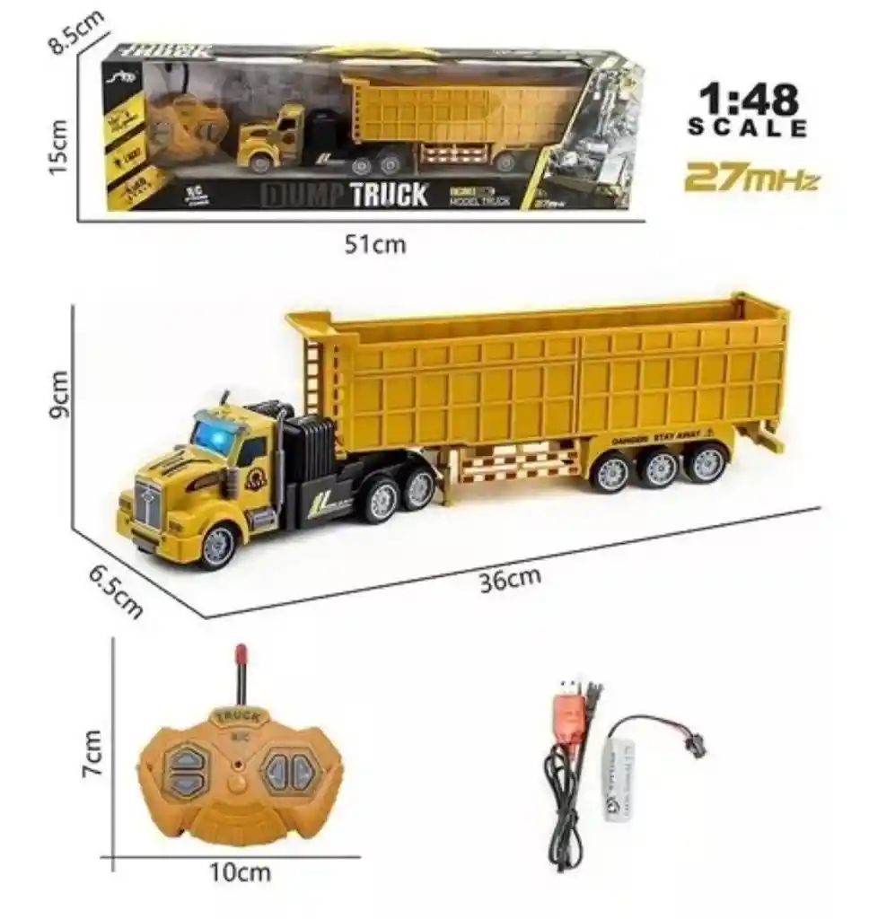 Tractomula A Con Control Remoto Recargable Camion A Control Remoto