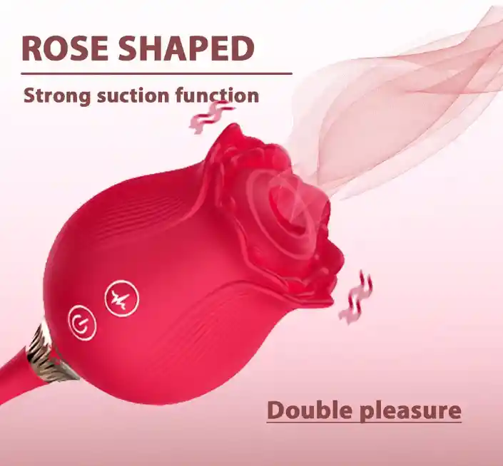 Vibrador Succionador Clitoris Vibracion Orgasmo Femenino Dos Vibradores Vagina Y Clítoris