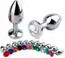 Plug Anal Talla L Acostumbrador Dilatador Anal Joya Anal Acero Inoxidable