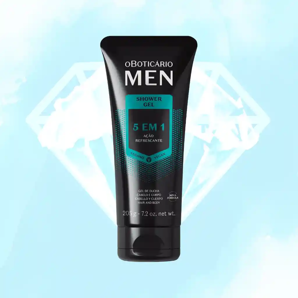 Gel De Ducha Para Cuerpo Y Barba 3 En 1