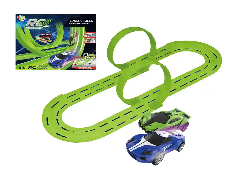 Pista De Carros Electrica Juguete Con Luz Racing Track